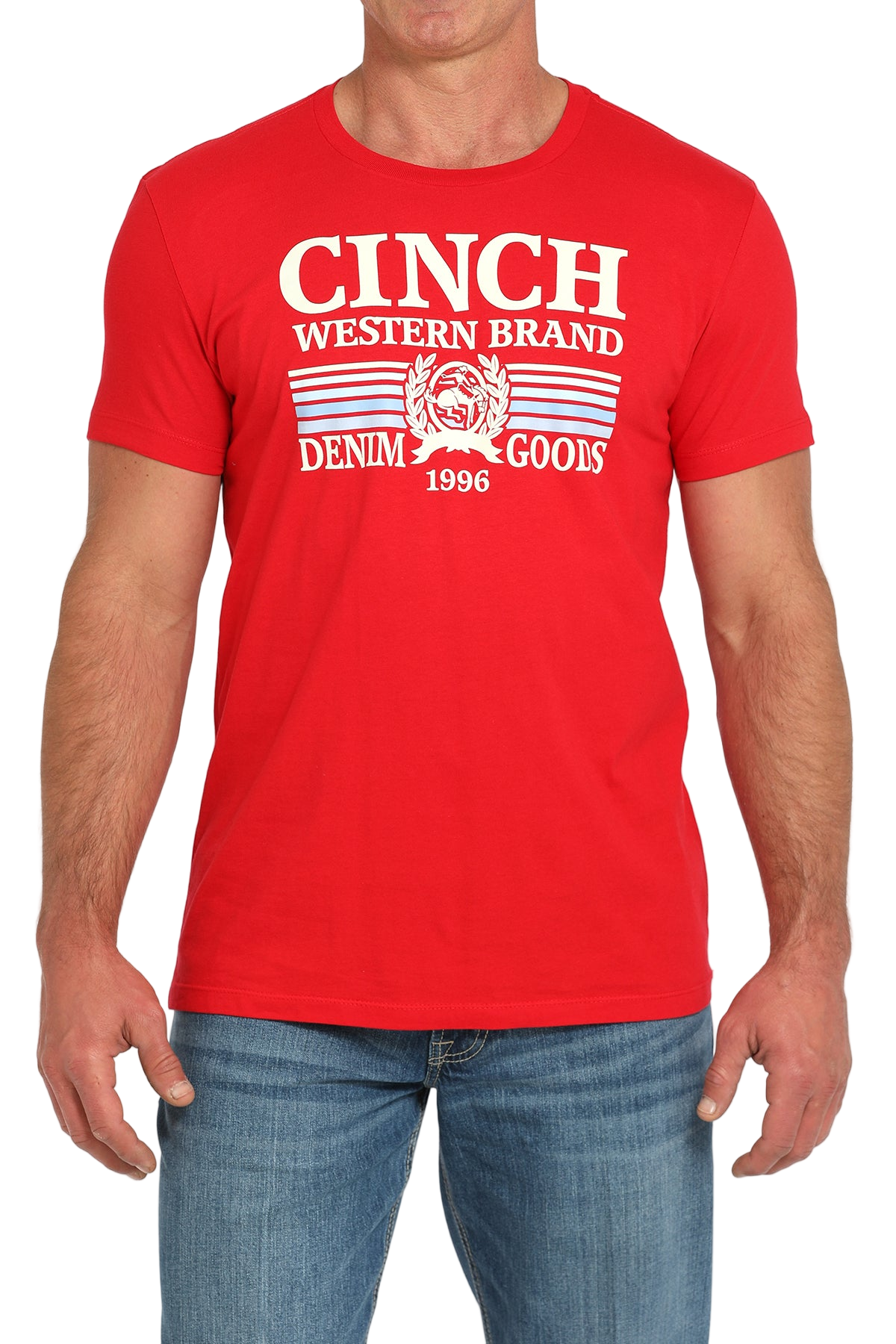 CINCH MEN'S GRAPHIC T-SHIRT - RED