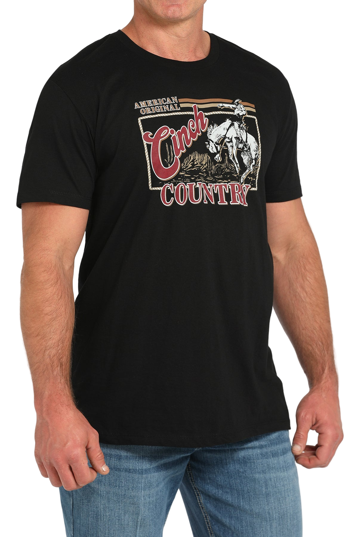 CINCH MEN'S GRAPHIC T-SHIRT - BLACK