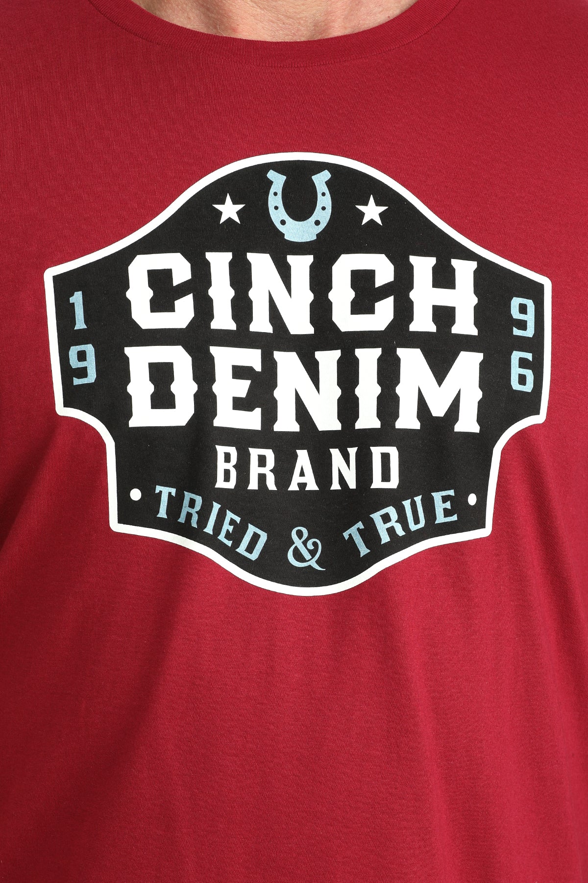 CINCH MENS T-SHIRT - RED