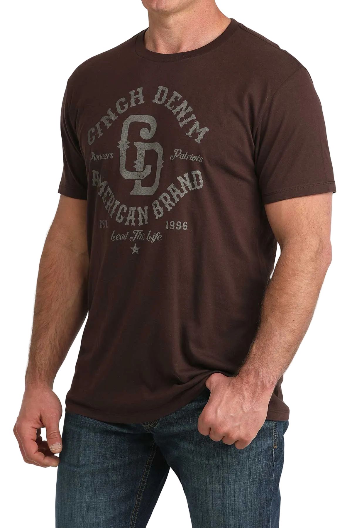 CINCH MEN'S T-SHIRT - BROWN