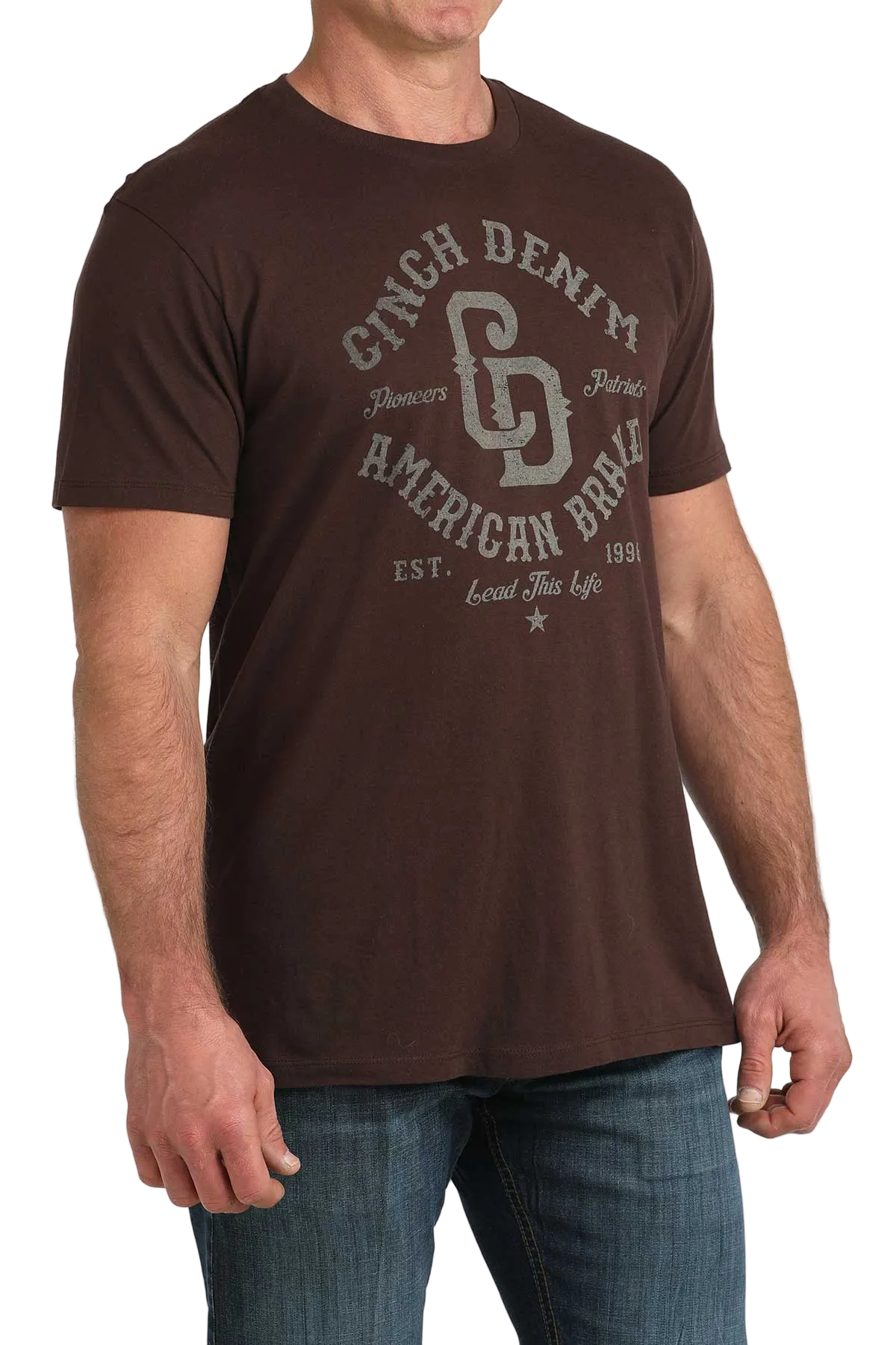 CINCH MEN'S T-SHIRT - BROWN