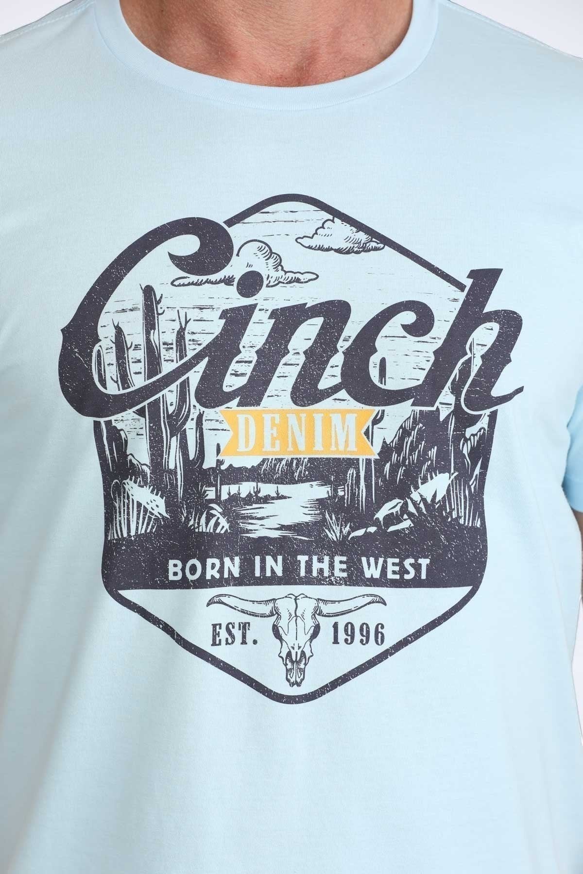 CINCH MENS T-SHIRT - BLUE