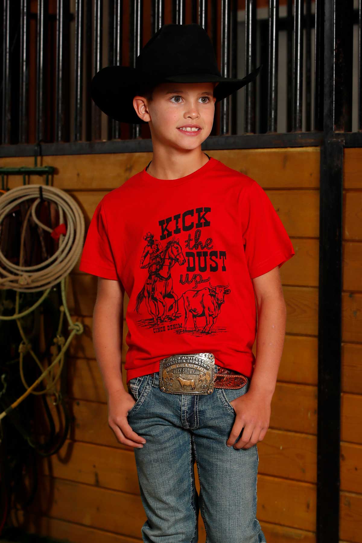 CINCH BOYS T-SHIRT - RED