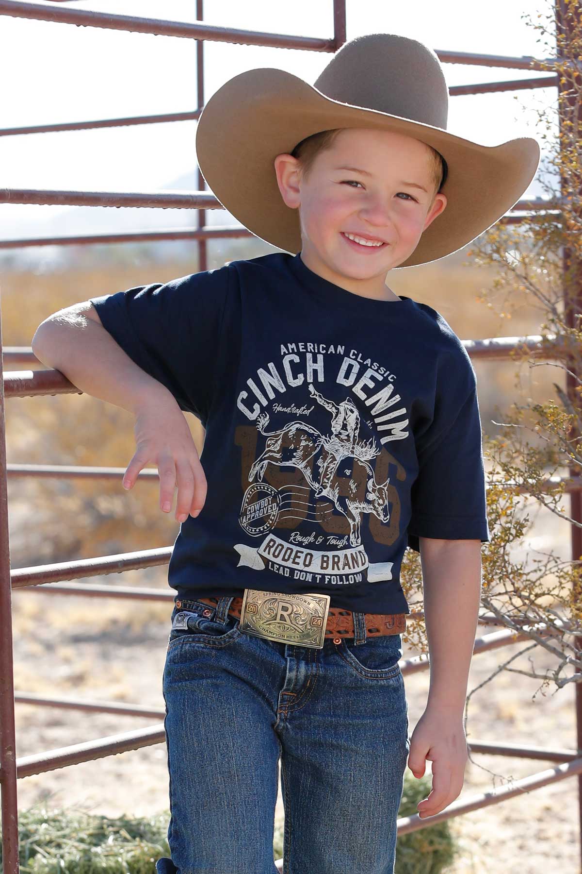 CINCH BOYS T-SHIRT - BLUE**FINAL SALE**