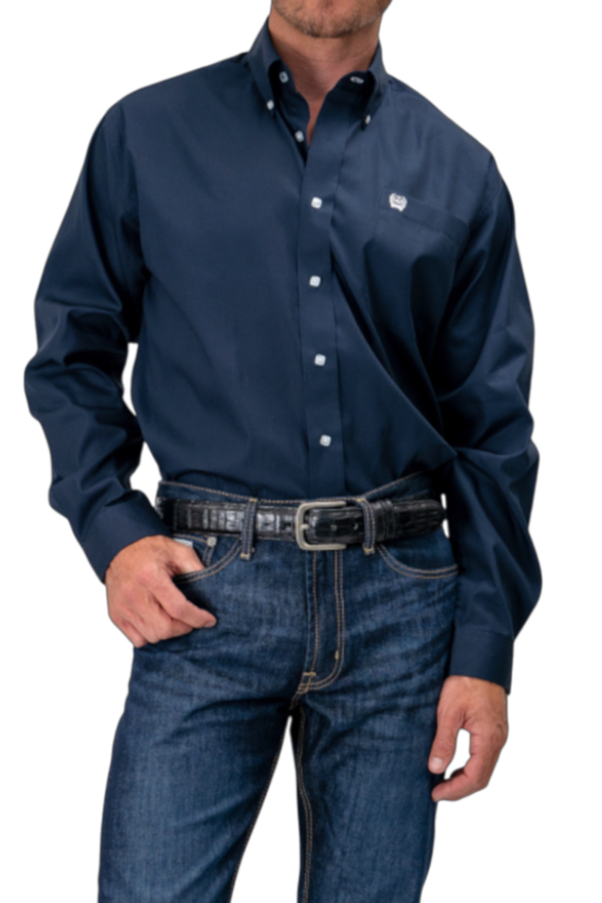 CINCH MEN'S SOLID SHIRT - NAVY