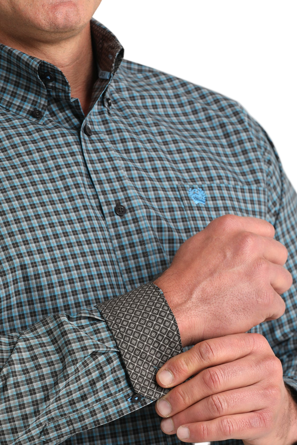 CINCH MEN'S PLAID SHIRT - BROWN**FINAL SALE**