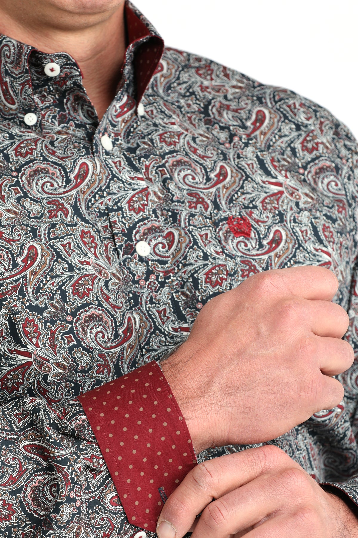 CINCH MEN'S PRINT SHIRT - BLUE**FINAL SALE**