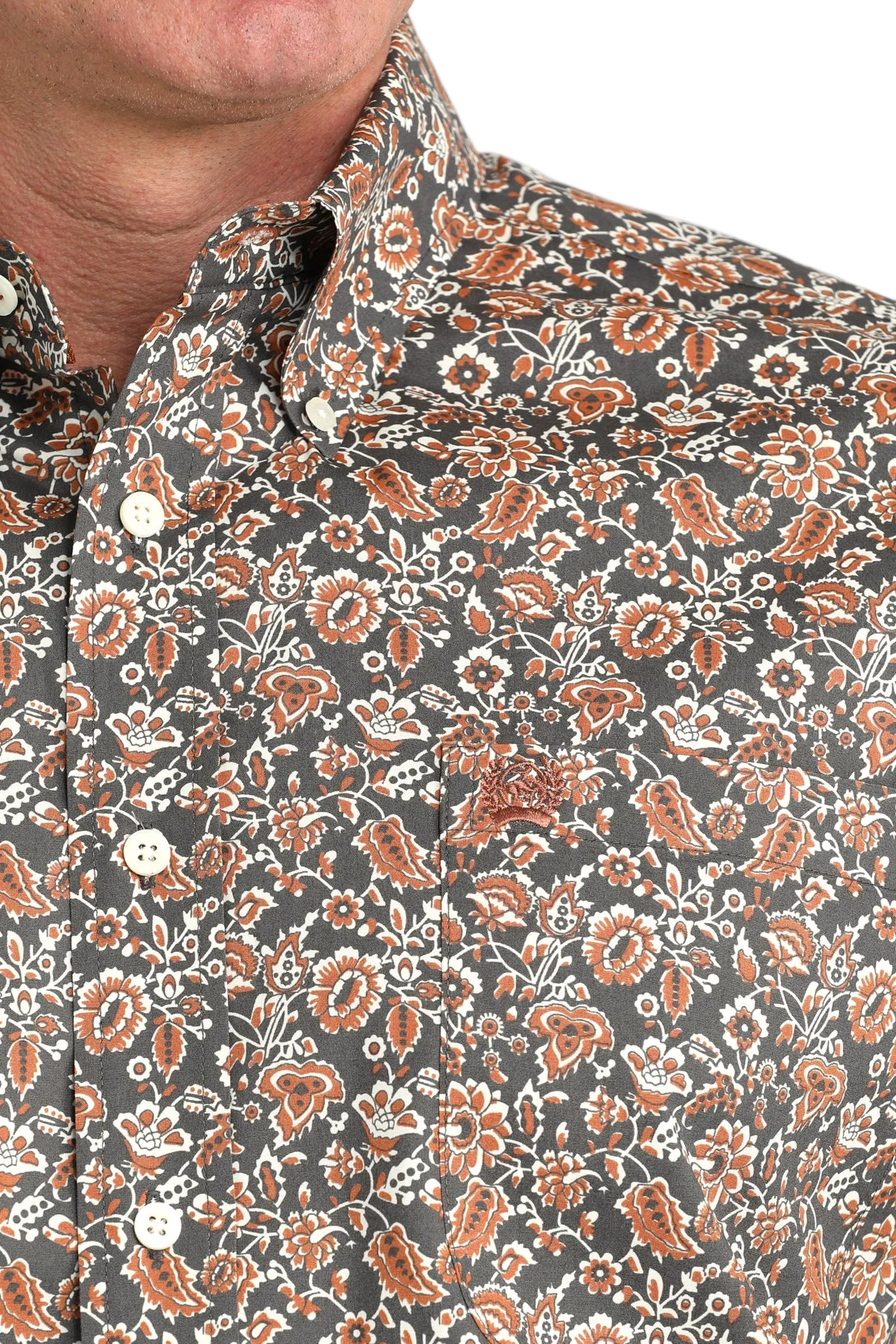 CINCH MEN'S PRINT SHIRT - GRAY