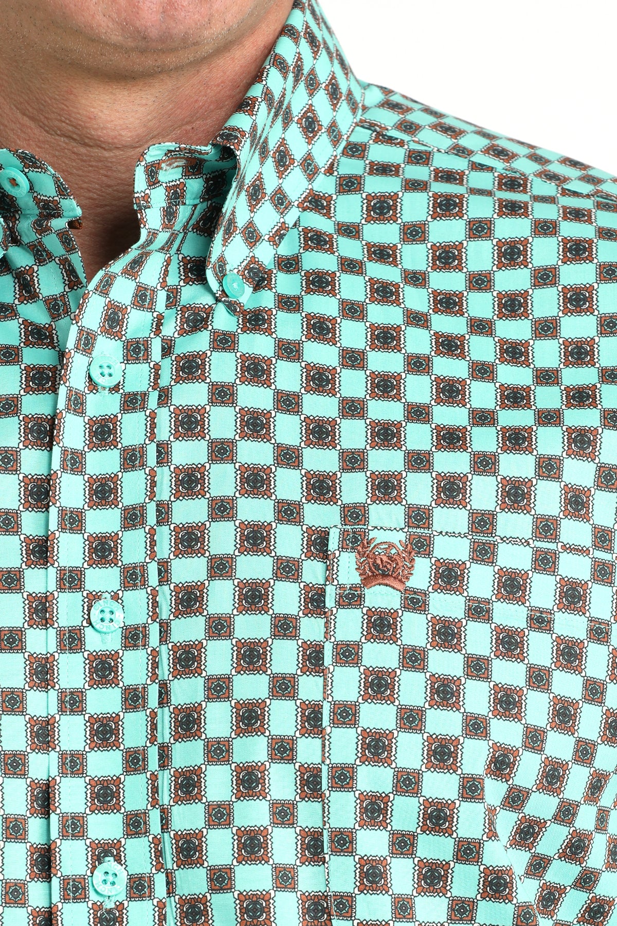 CINCH MEN'S PRINT SHIRT - BLUE