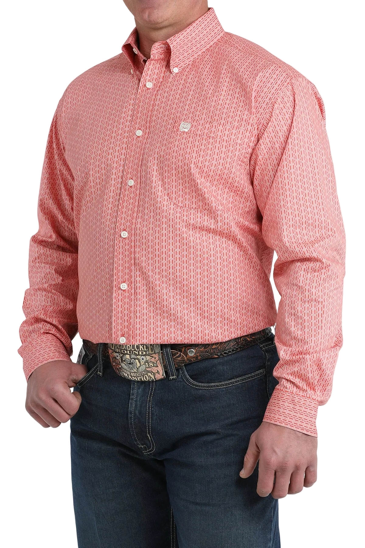 CINCH MEN'S PRINT SHIRT - RED