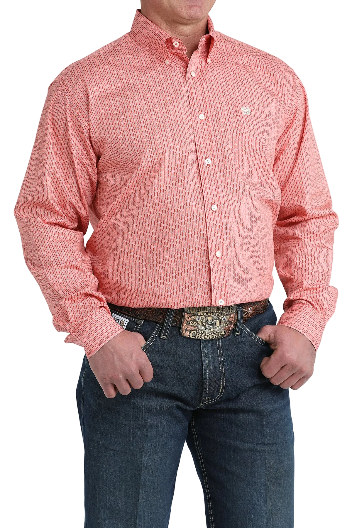 CINCH MEN'S PRINT SHIRT - RED