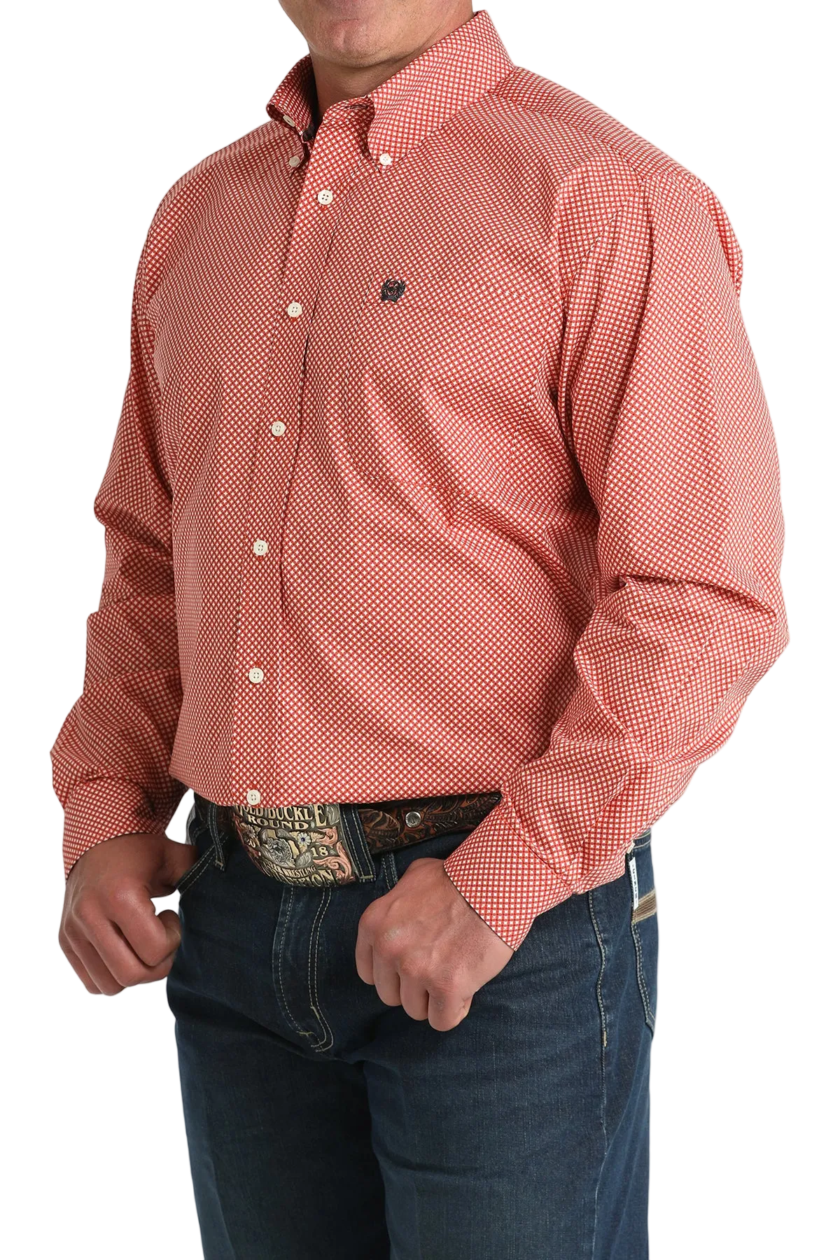 CINCH MEN'S PRINT SHIRT - RED