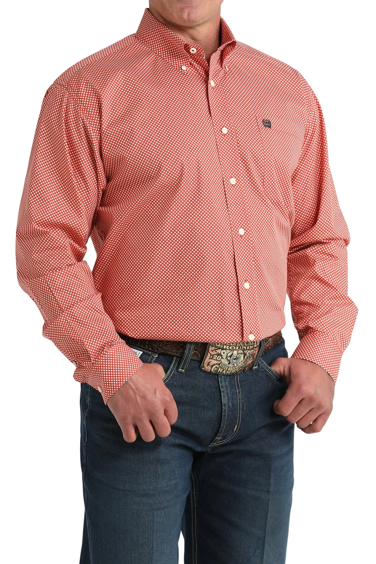 CINCH MEN'S PRINT SHIRT - RED