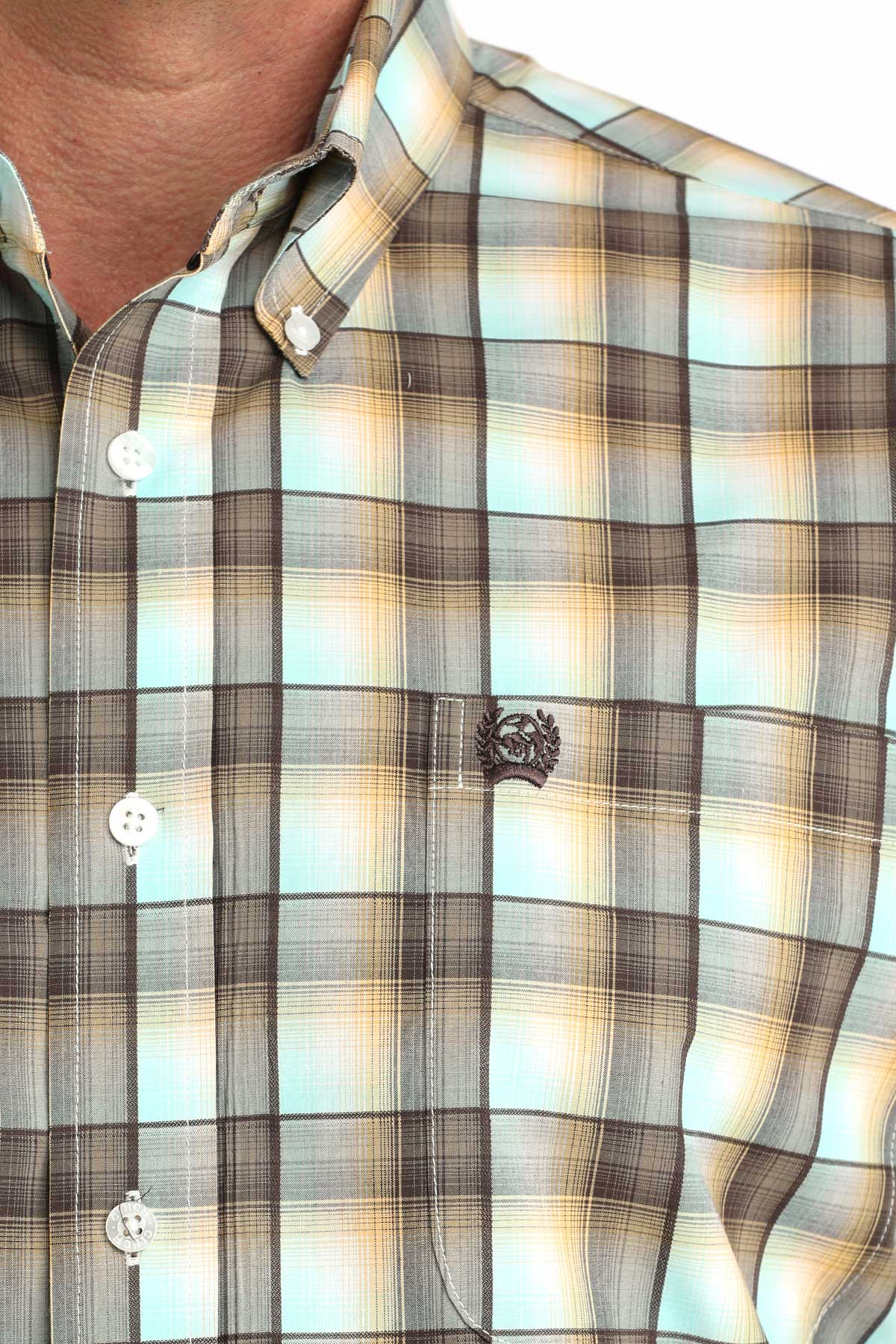 CINCH MENS LONG SLEEVE PLAID SHIRT - MULTI