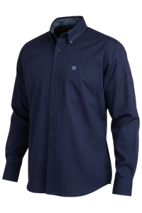 CINCH MENS LONG SLEEVE SOLID - BLUE