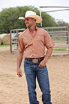 CINCH MENS SHORT SLEEVE PRINT SHIRT - ORANGE
