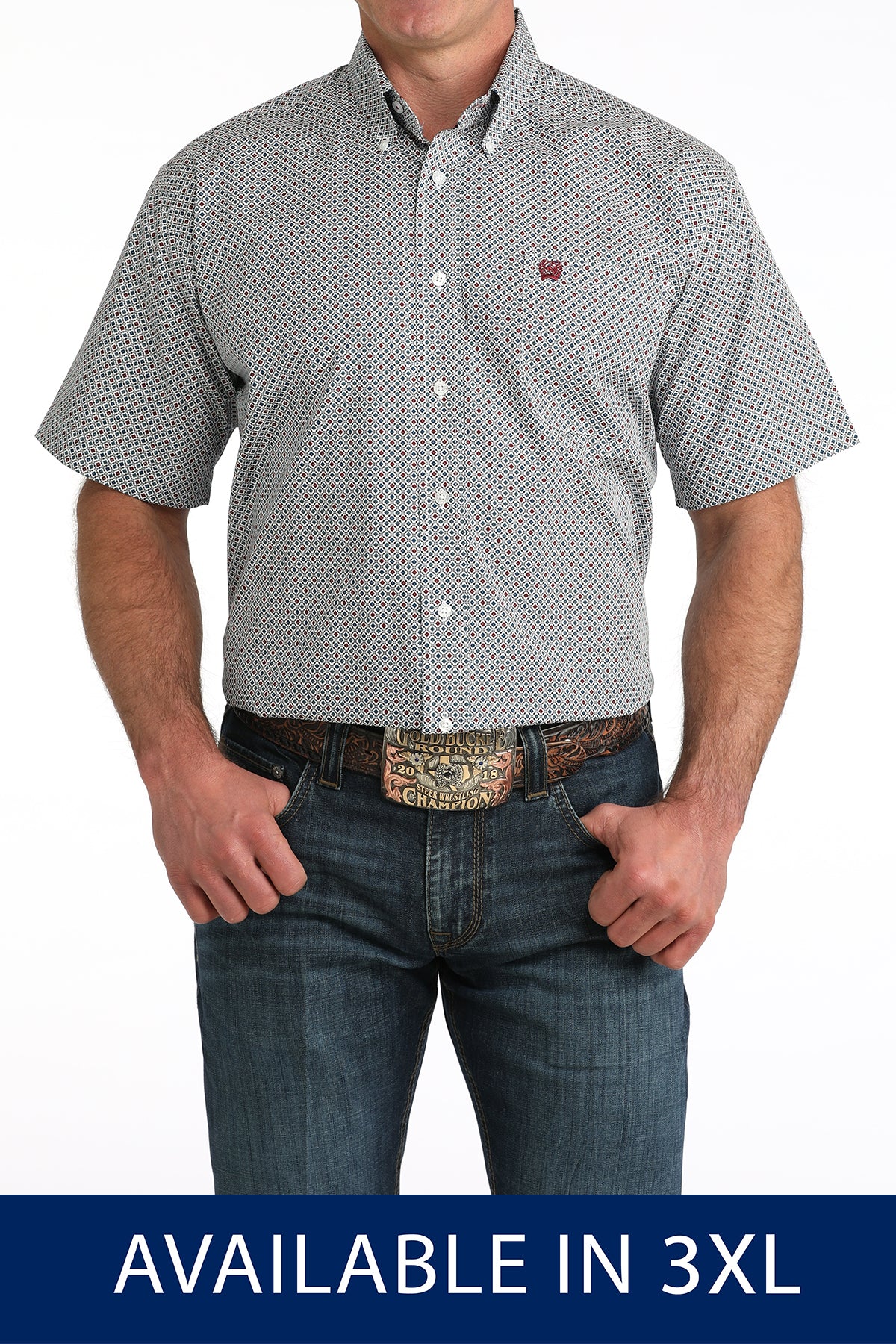 CINCH MENS PRINT - WHITE