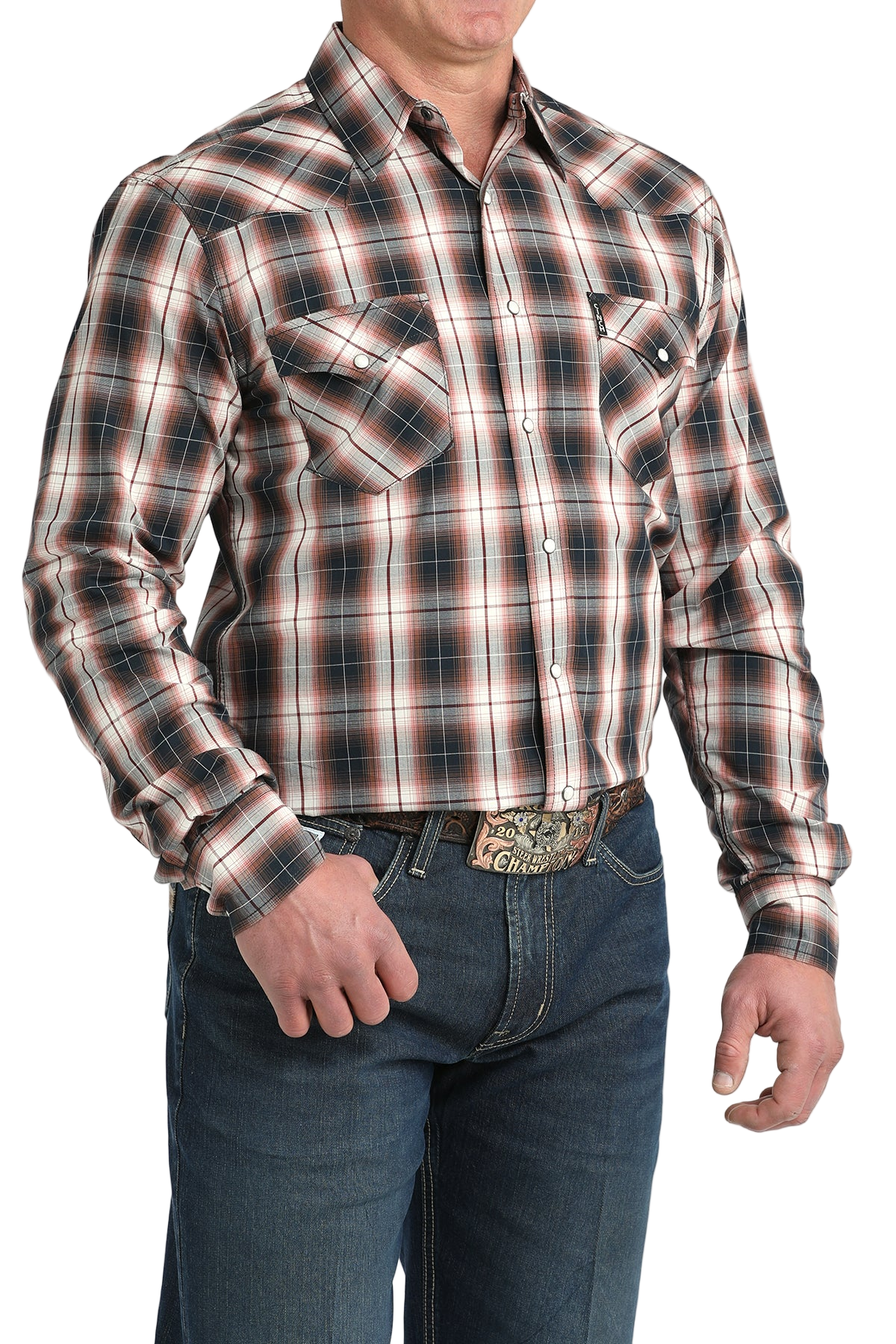 CINCH MEN'S PLAID WESTERN SHIRT - MULTI**FINAL SALE**