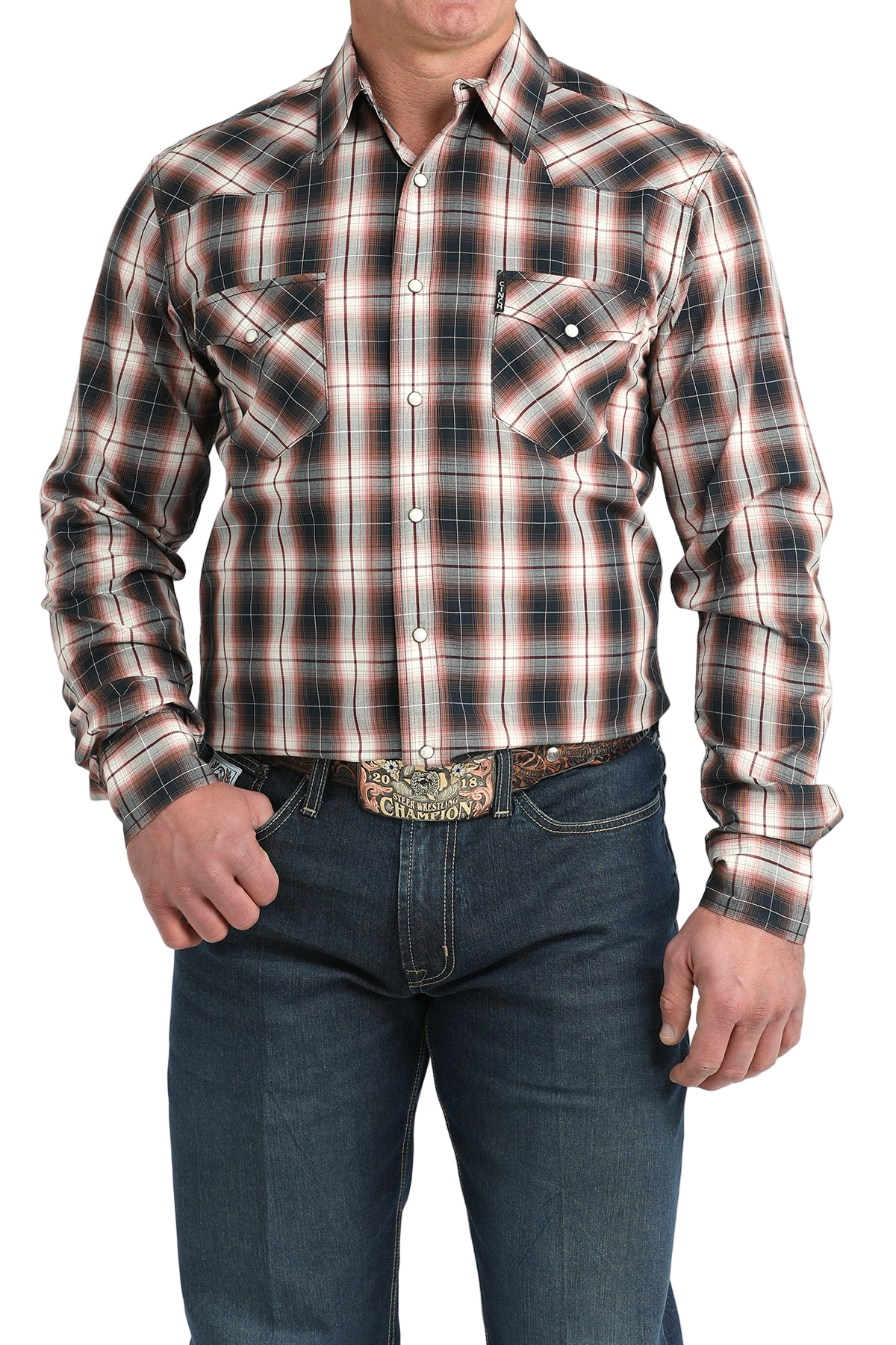 CINCH MEN'S PLAID WESTERN SHIRT - MULTI
