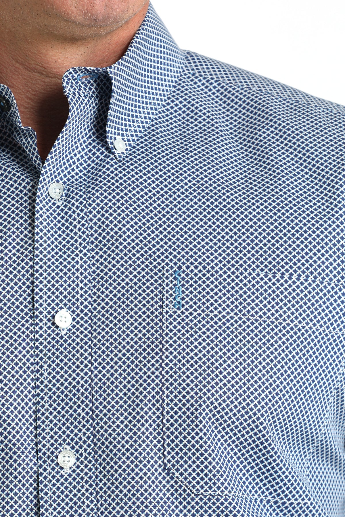 CINCH MEN'S PRINT SHIRT - BLUE**FINAL SALE**