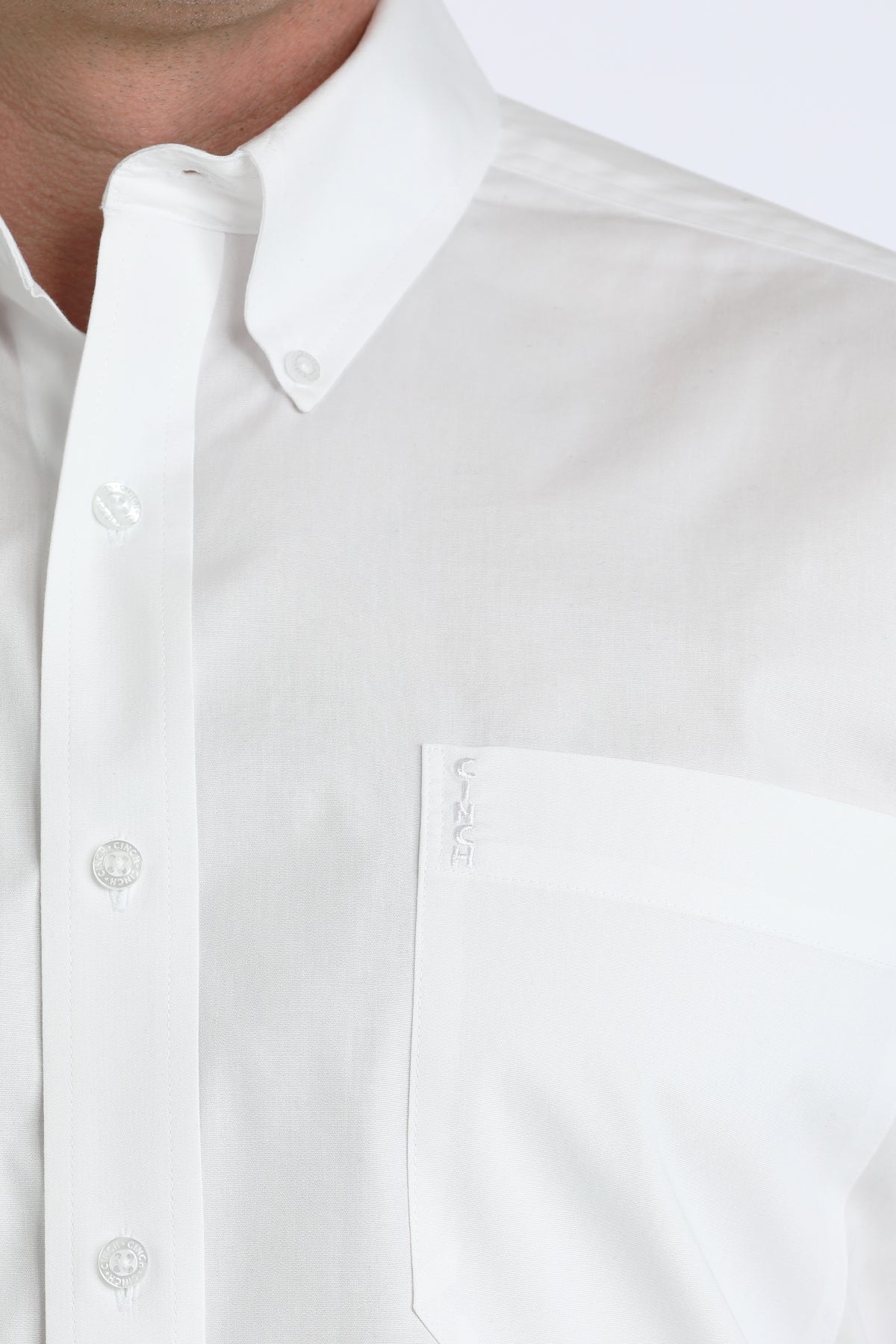 CINCH MENS MODERN FIT PRINT - WHITE