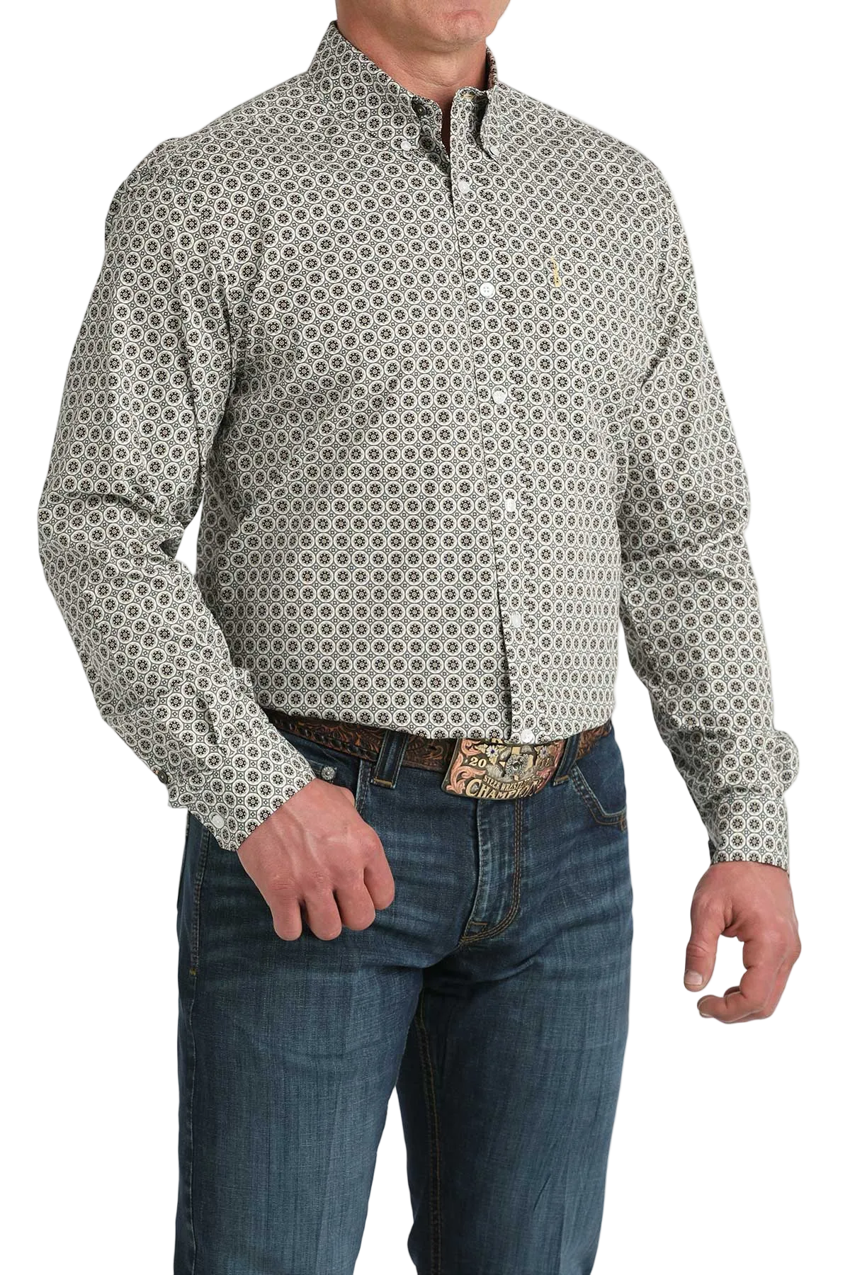 CINCH MENS LONG SLEEVE PRINT MODERN SHIRT - MULTI