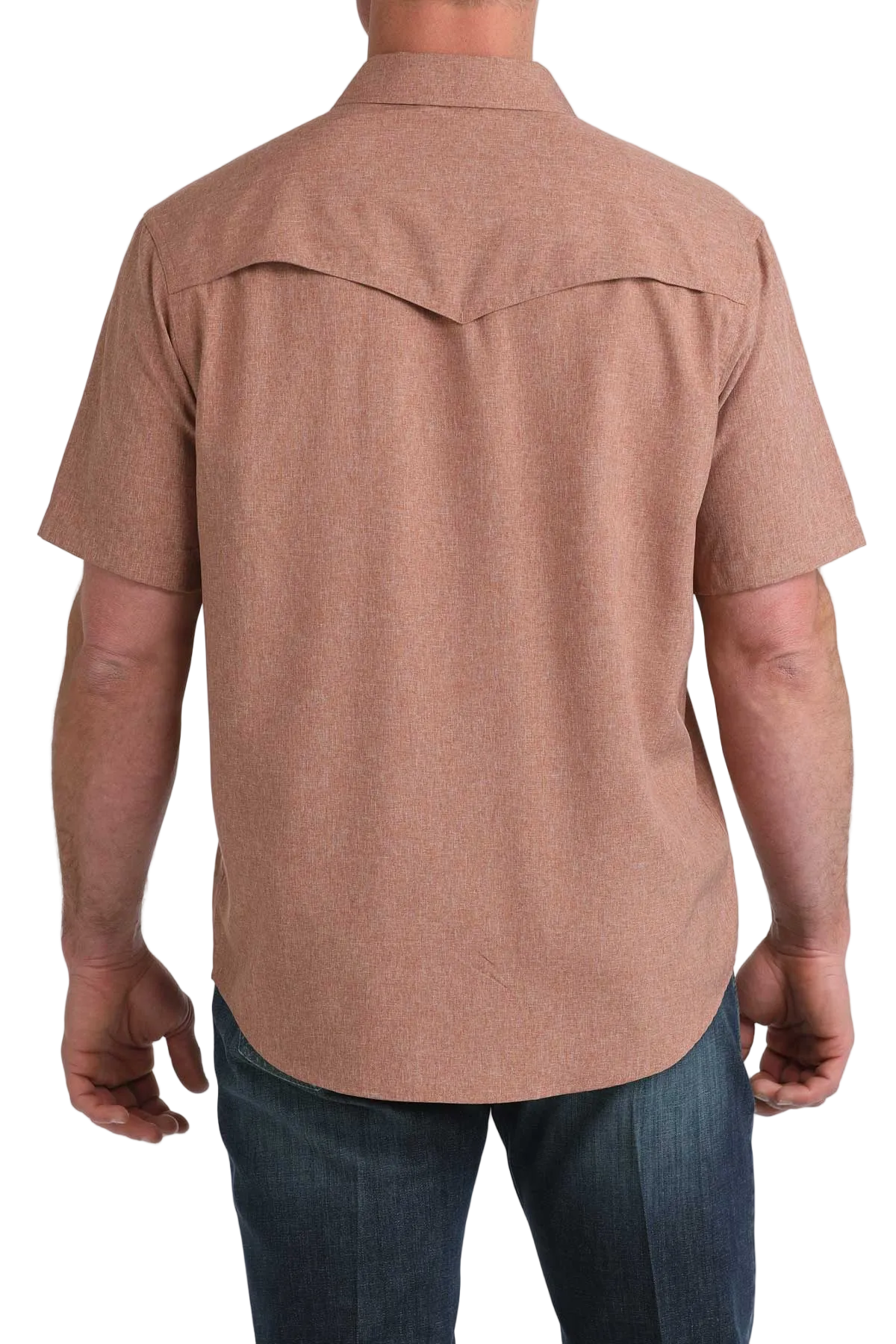 CINCH MENS SHORT SLEEVE CAMP SHIRT - BROWN