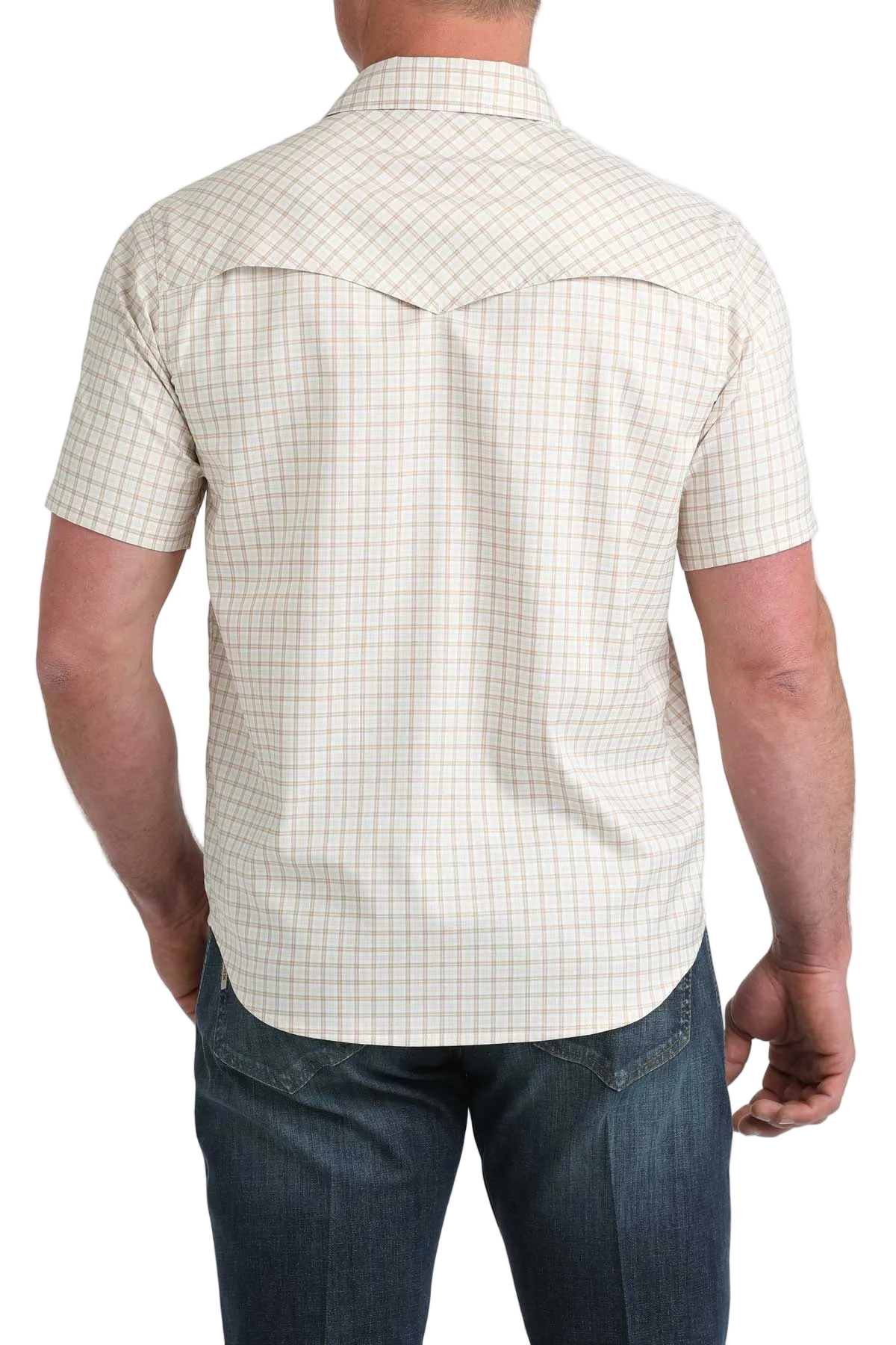 CINCH MENS SHORT SLEEVE CAMP SHIRT - WHITE