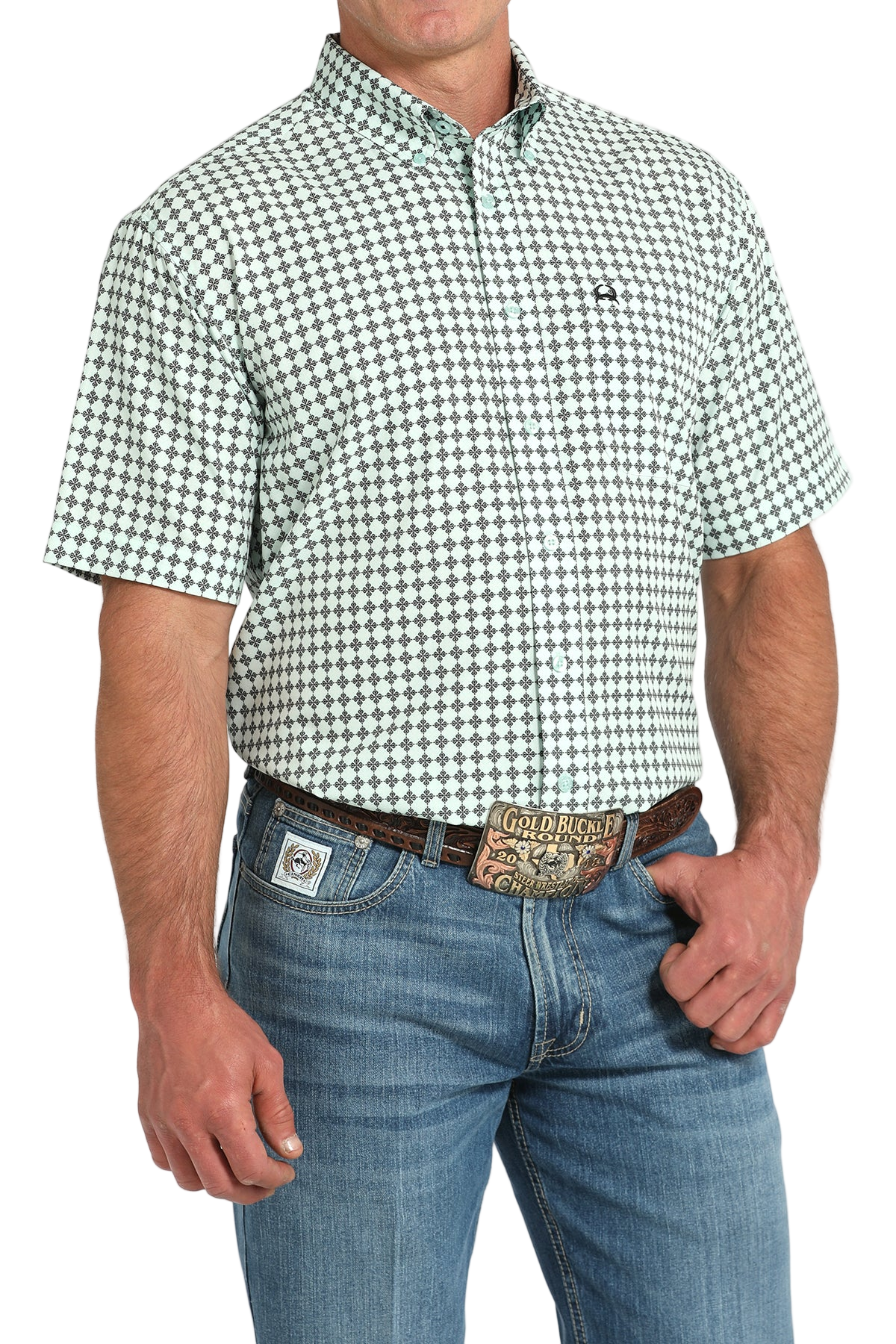 CINCH MEN'S ARENAFLEX SHIRT - BLUE