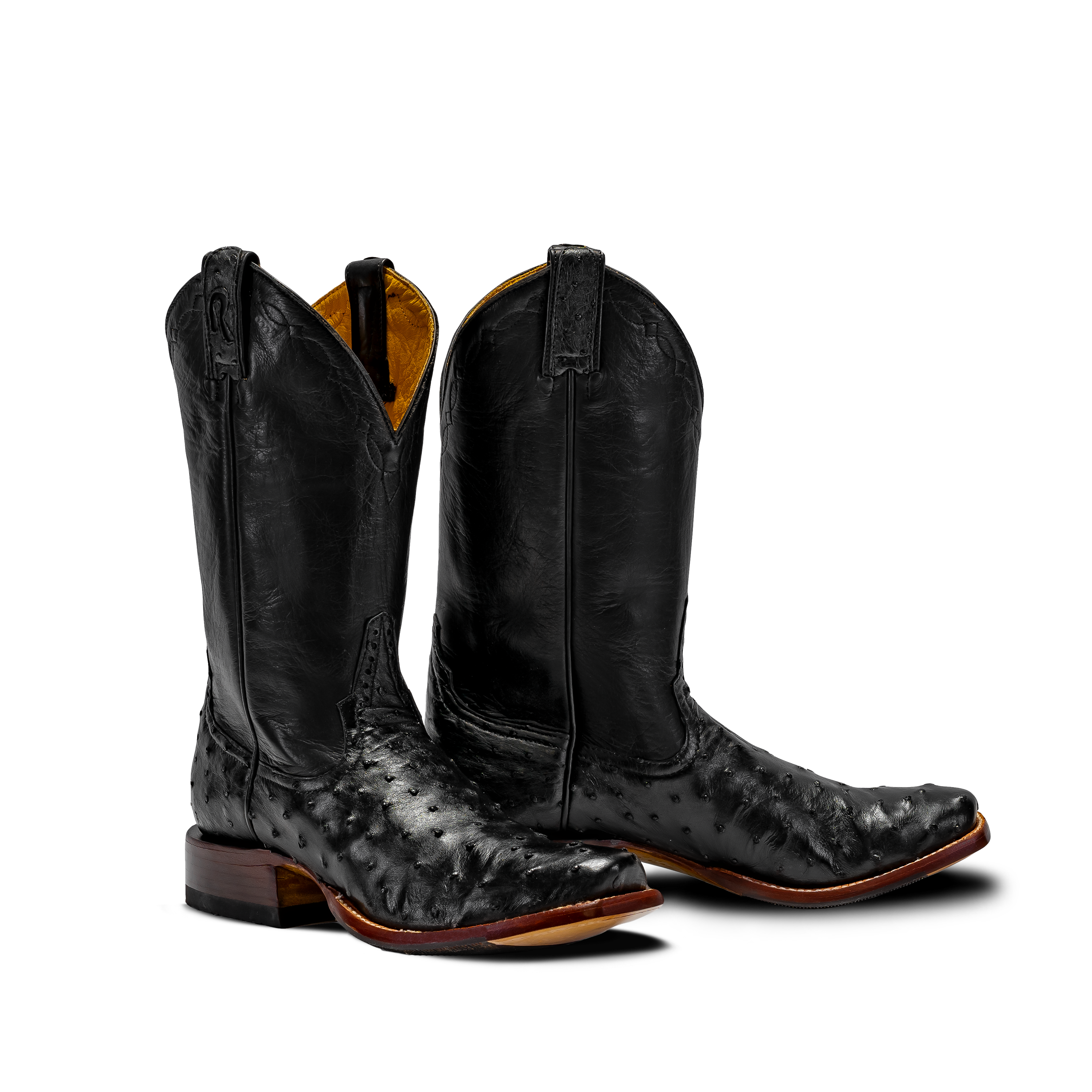 Rod Patrick BLACK FULL QUILL OSTRICH (A)