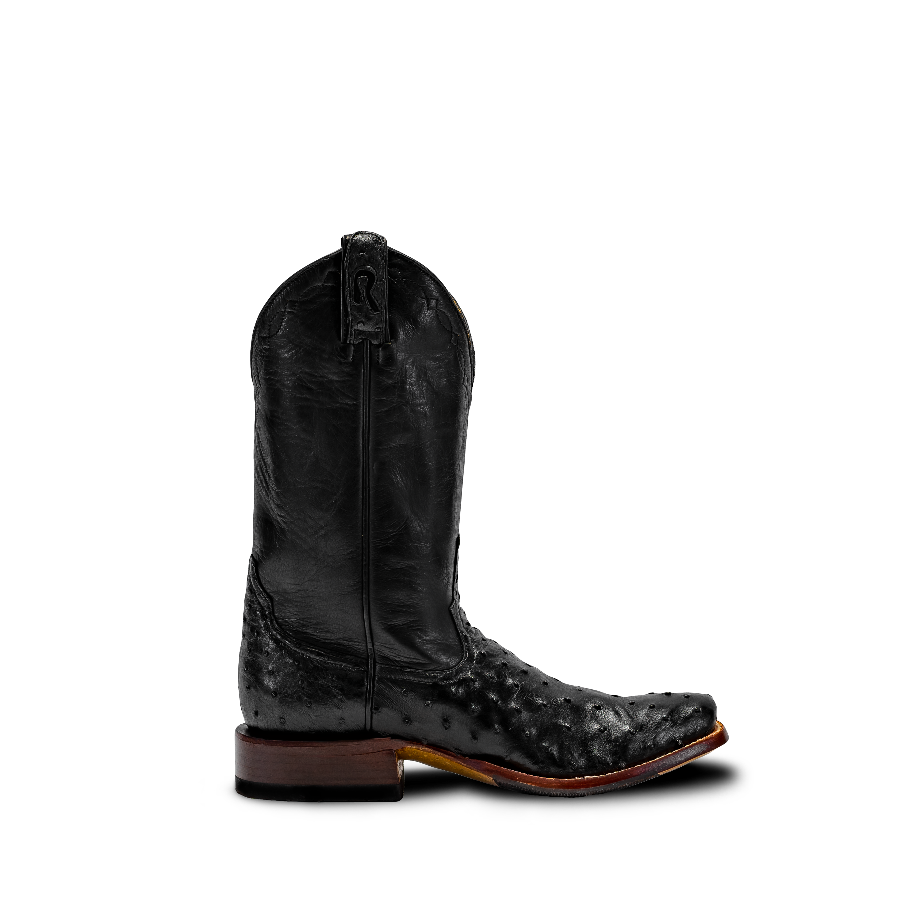 Rod Patrick BLACK FULL QUILL OSTRICH (A)