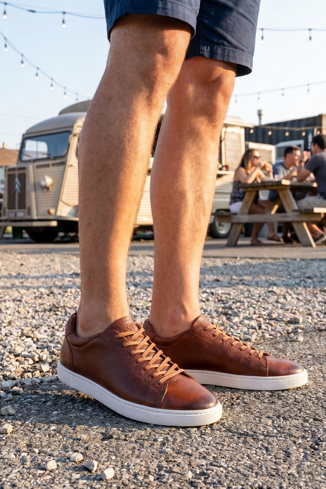 Go West Supply The McCrae Leather Sneaker - Brown