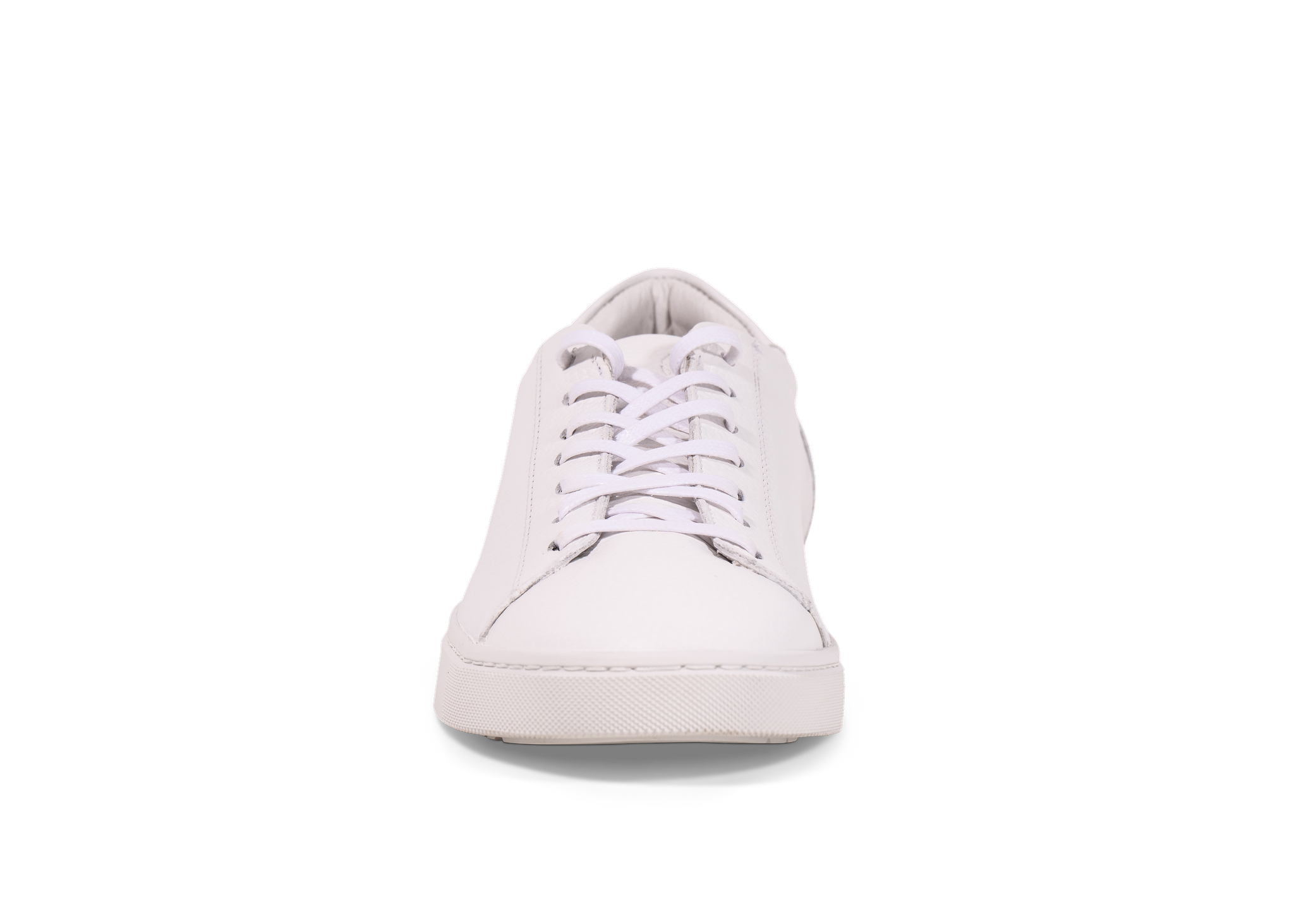 Go West Supply White leather sneaker on a white background