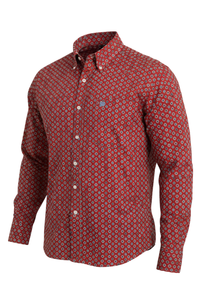 CINCH MEN'S PRINT SHIRT - RED