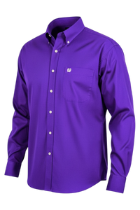 CINCH MEN'S SOLID SHIRT - PURPLE
