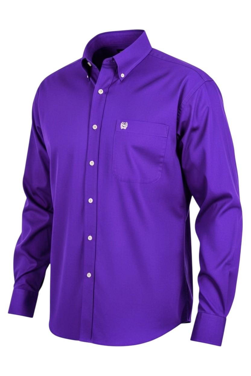 CINCH MEN'S SOLID SHIRT - PURPLE