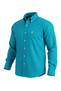 CINCH MEN'S SOLID SHIRT - TEAL