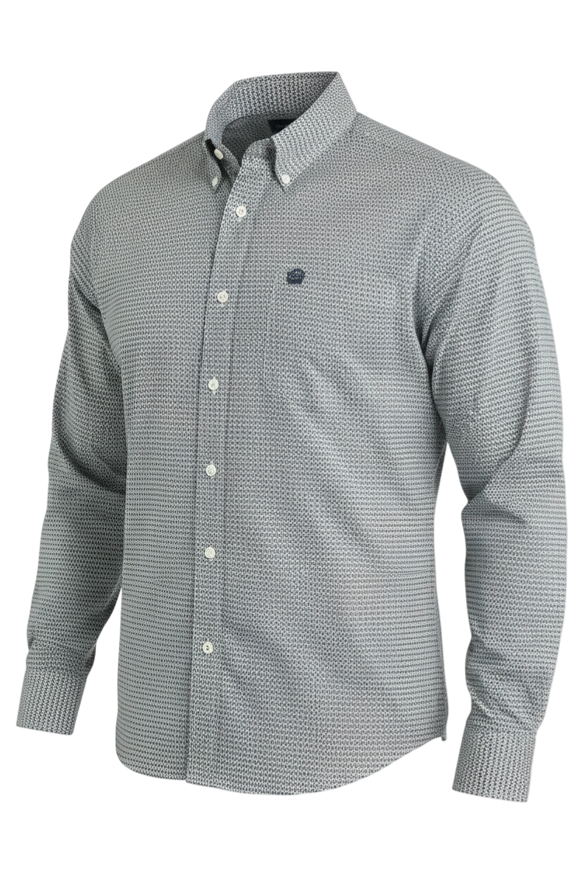 CINCH MEN'S PRINT SHIRT - TURQUOISE**FINAL SALE**