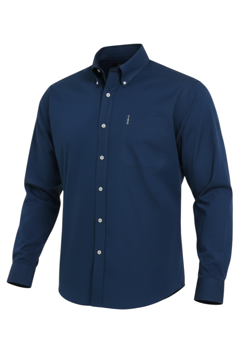 CINCH MEN'S SOLID MODERN SHIRT - BLUE