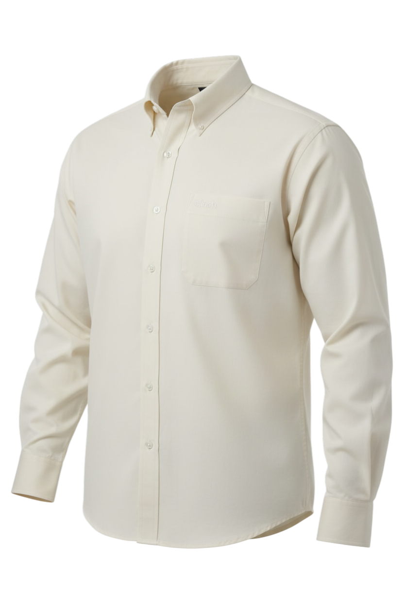 CINCH MEN'S SOLID MODERN SHIRT - CREAM