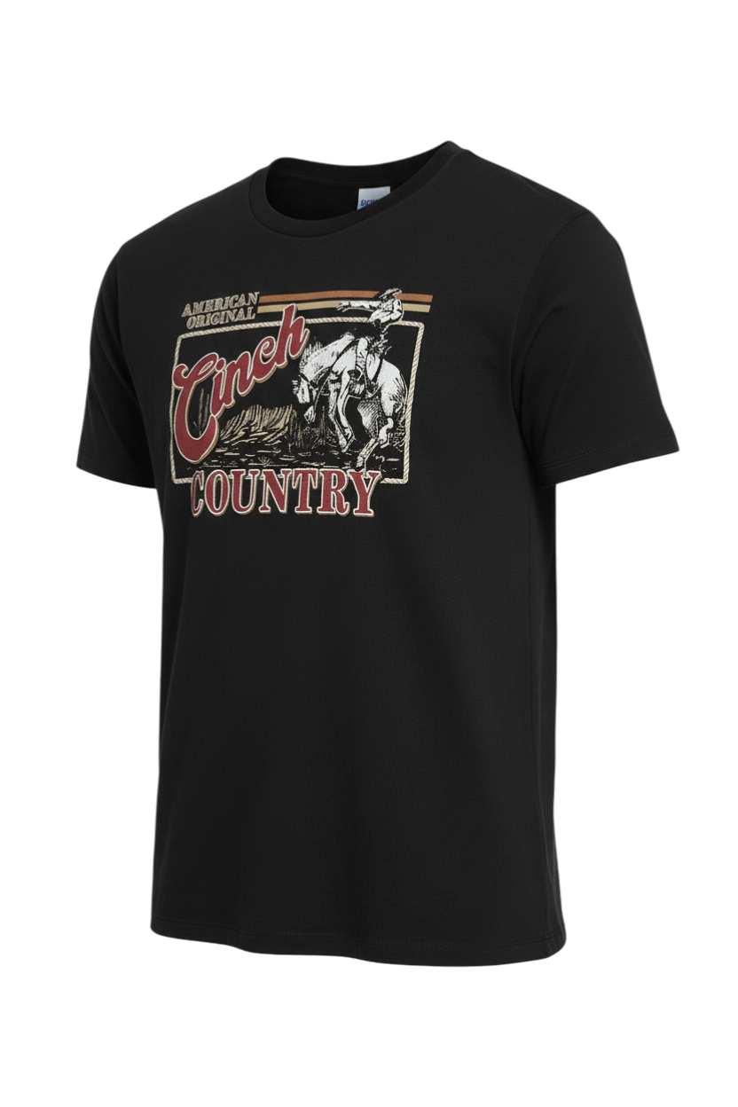 CINCH MEN'S GRAPHIC T-SHIRT - BLACK**FINAL SALE**