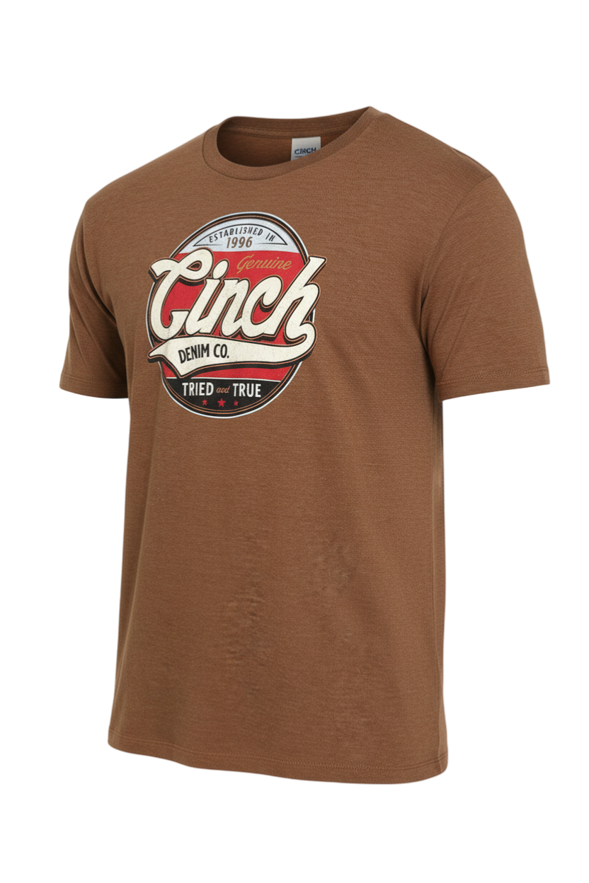 CINCH MEN'S GRAPHIC T-SHIRT - BROWN**FINAL SALE**
