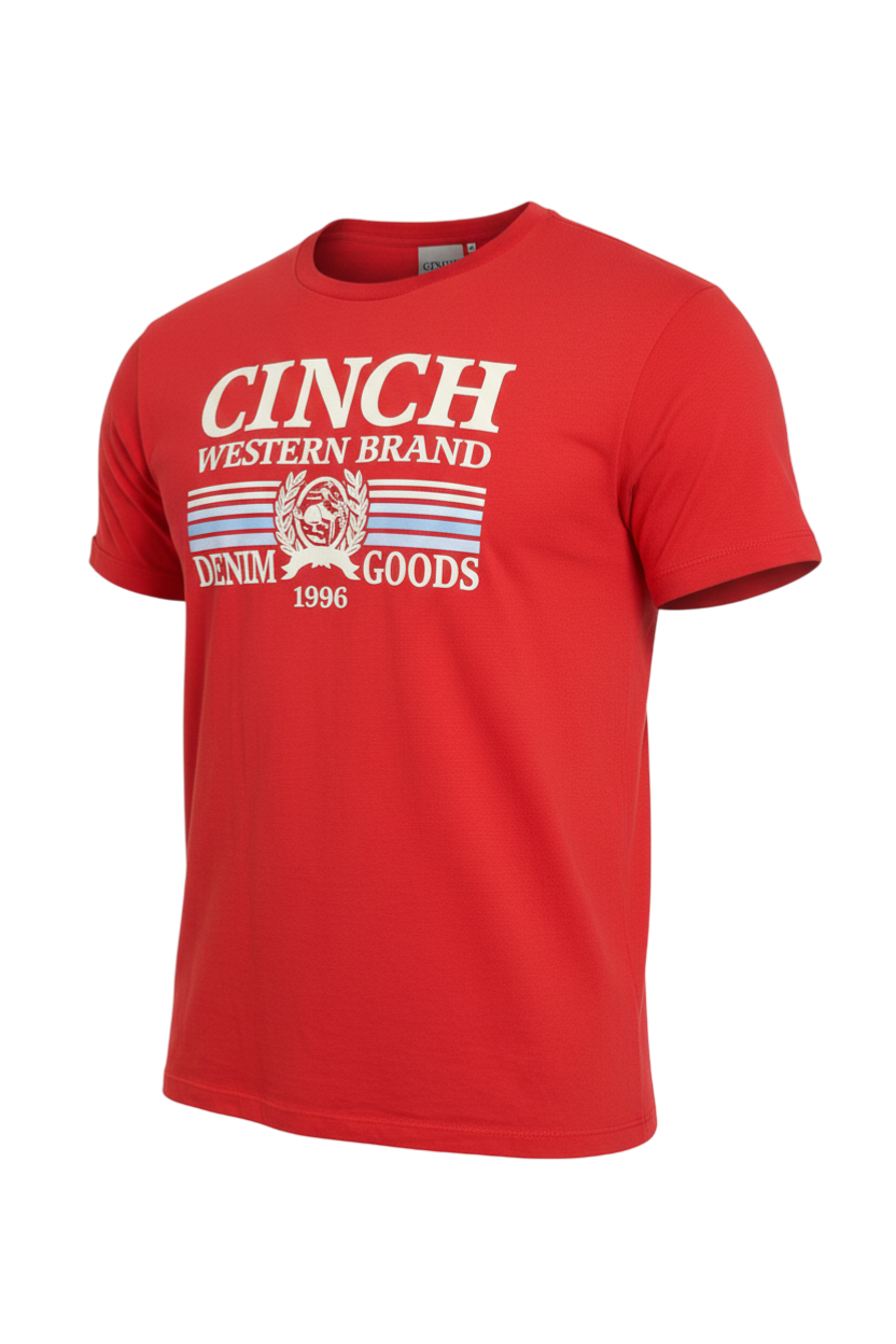 CINCH MEN'S GRAPHIC T-SHIRT - RED