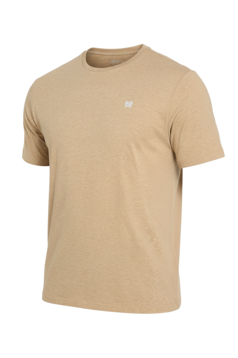 CINCH MEN'S LOGO T-SHIRT - KHAKI**FINAL SALE**