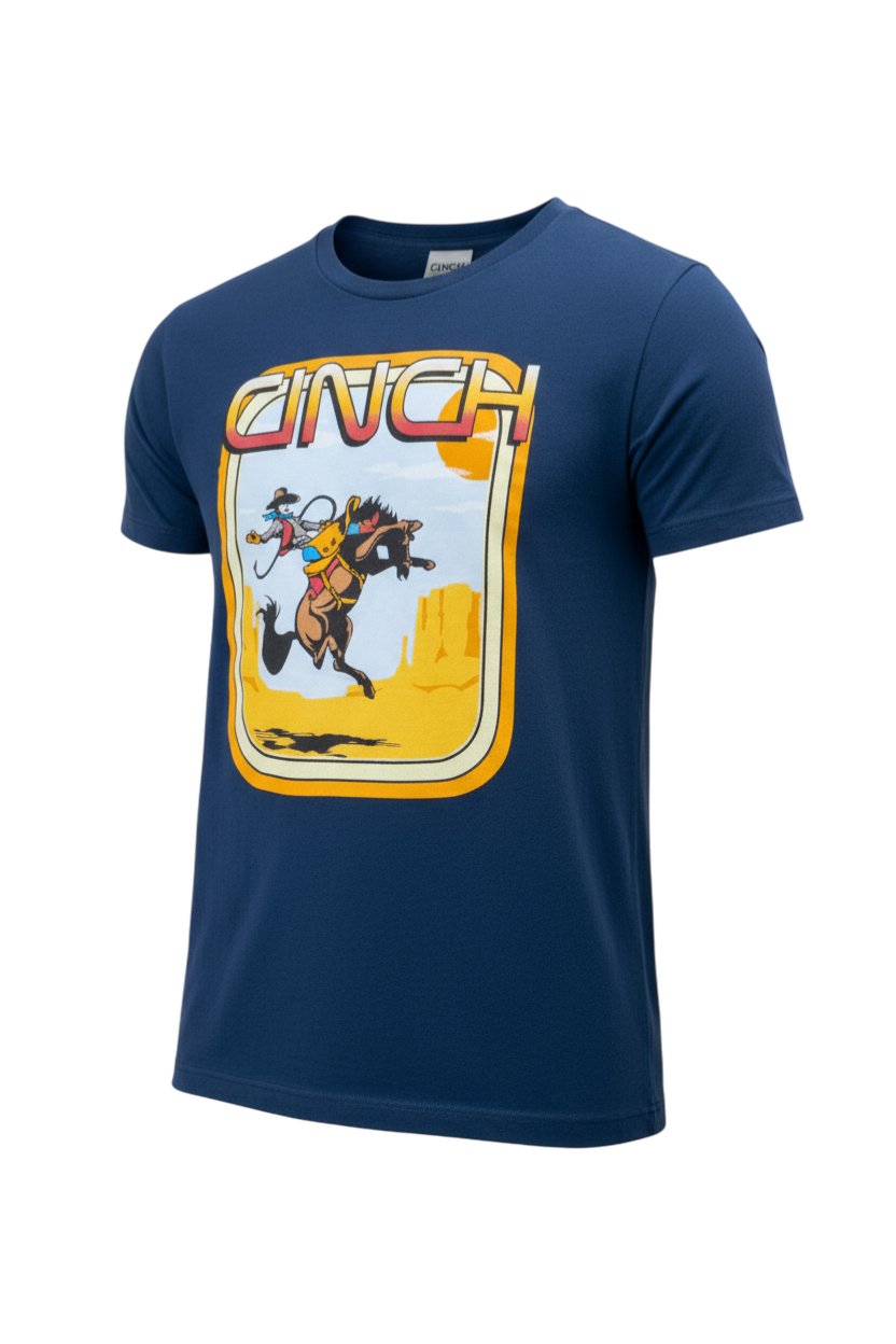 CINCH MEN'S GRAPHIC T-SHIRT - NAVY