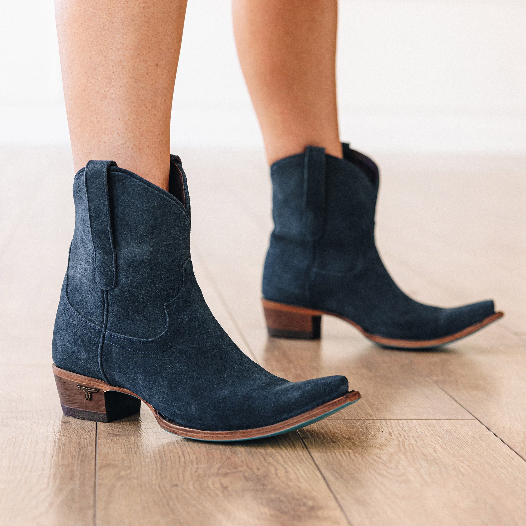 Lane Emma Jane Bootie - Navy Suede
