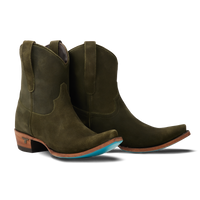 Lane Emma Jane Bootie - Olive Suede