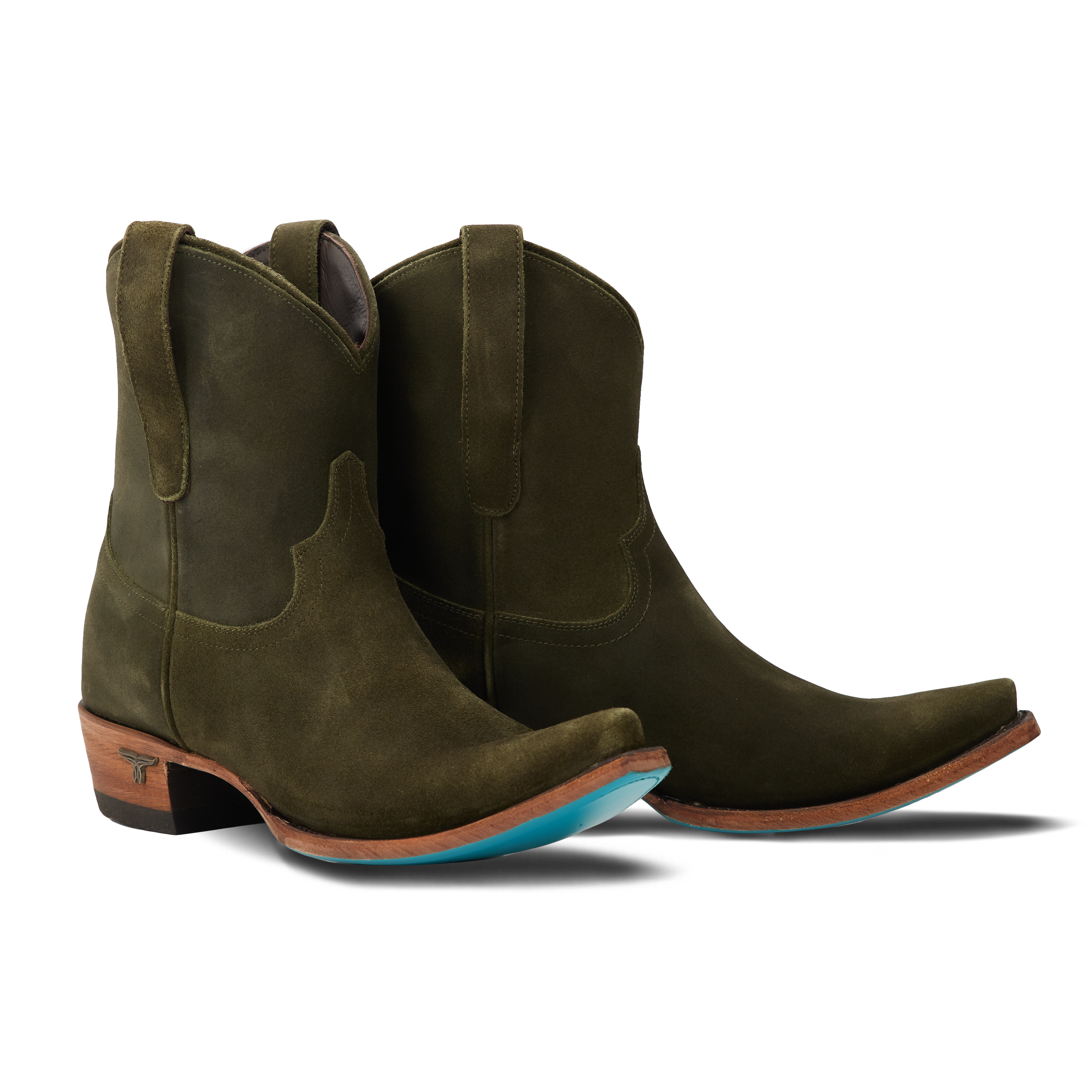 Lane Emma Jane Bootie - Olive Suede