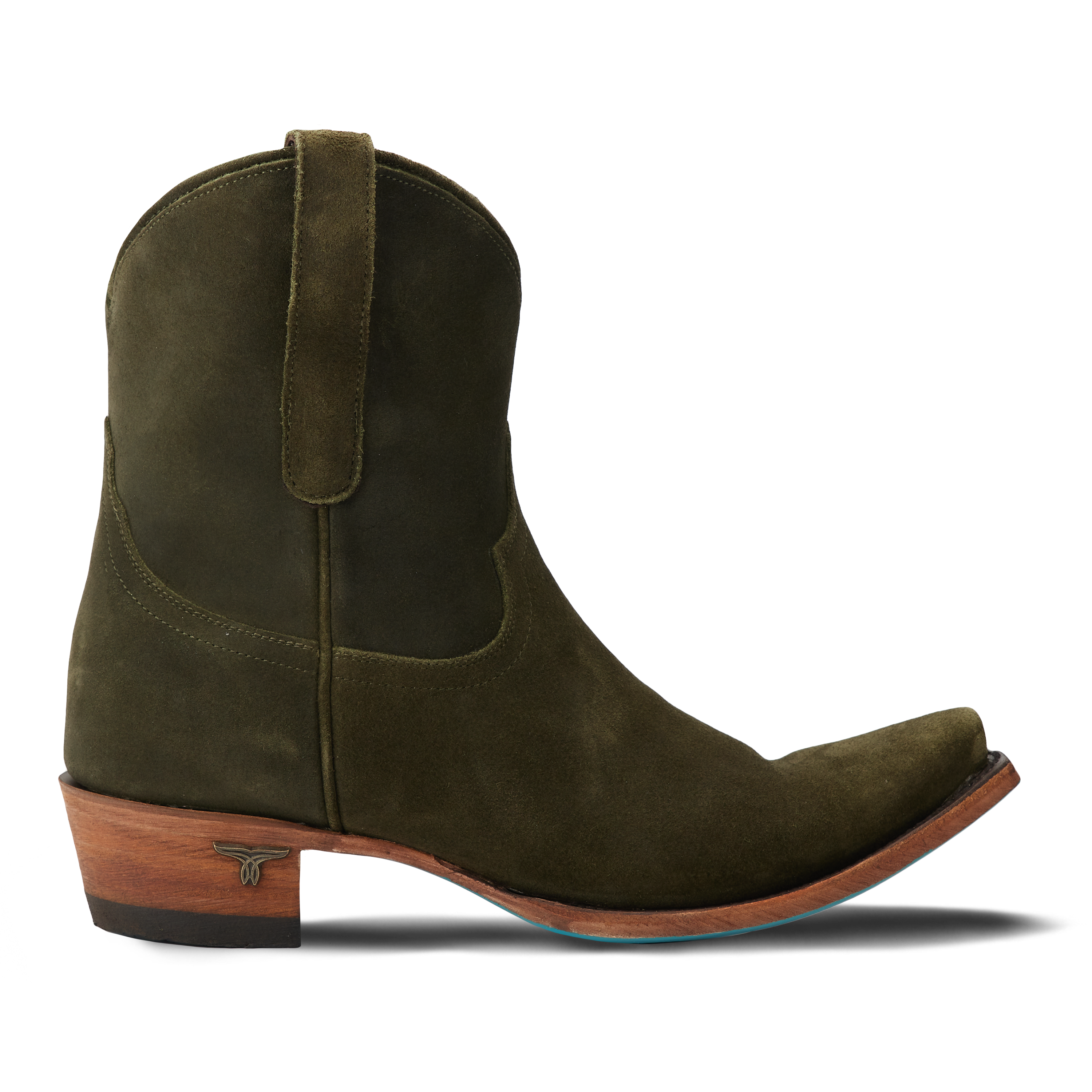 Lane Emma Jane Bootie - Olive Suede