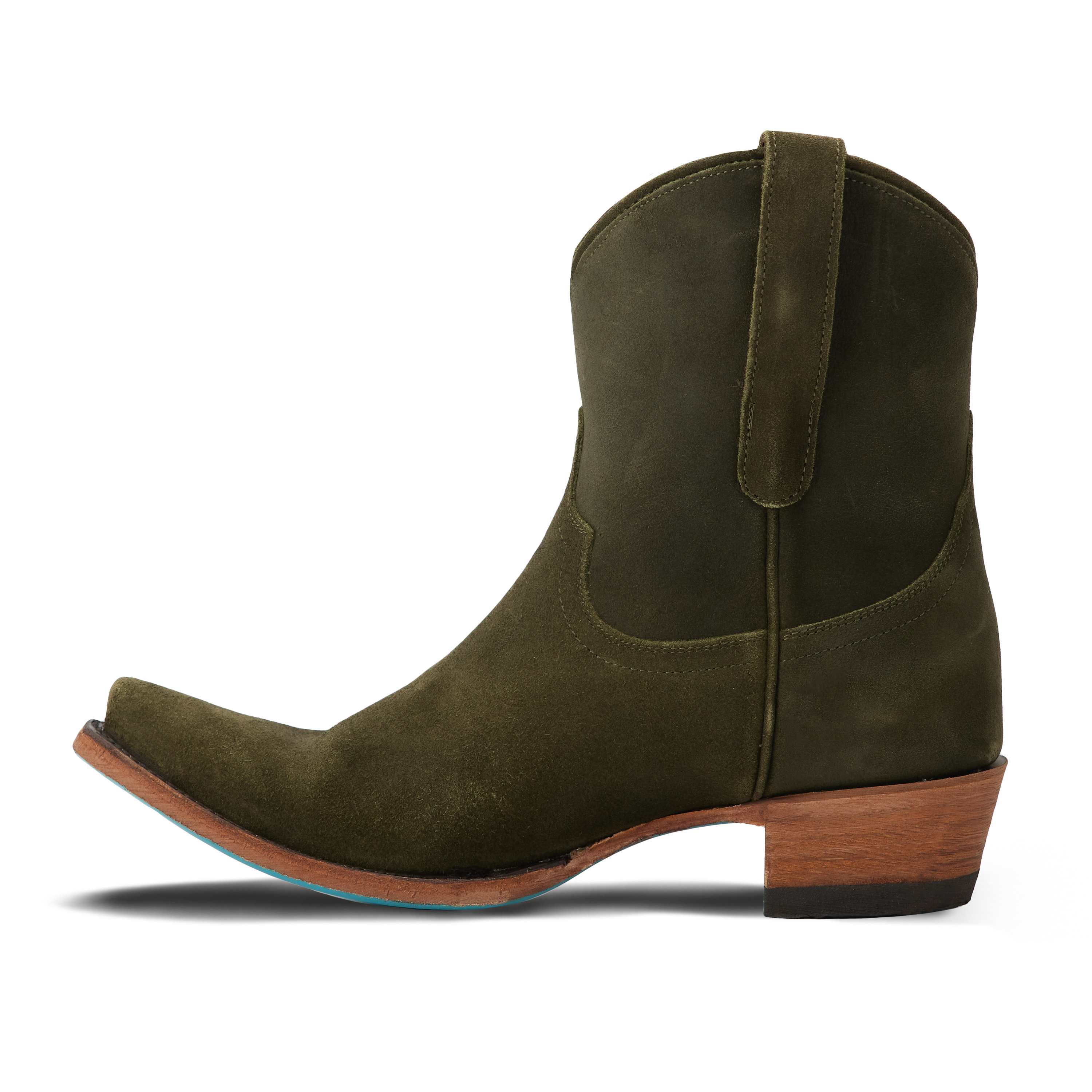 Lane Emma Jane Bootie - Olive Suede